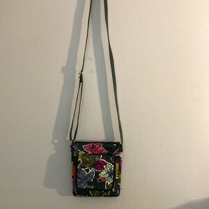 Vera Bradley Stylish green and Pink Crossbody Bag